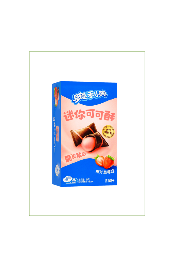 Oreo Mini Cocoa Crisp Strawberry Flavor Asia (24 x 40g)