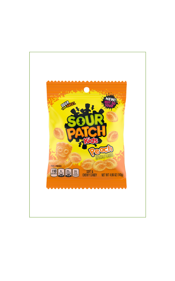 Sour Patch Kids Peach Beutel (12x 101g)
