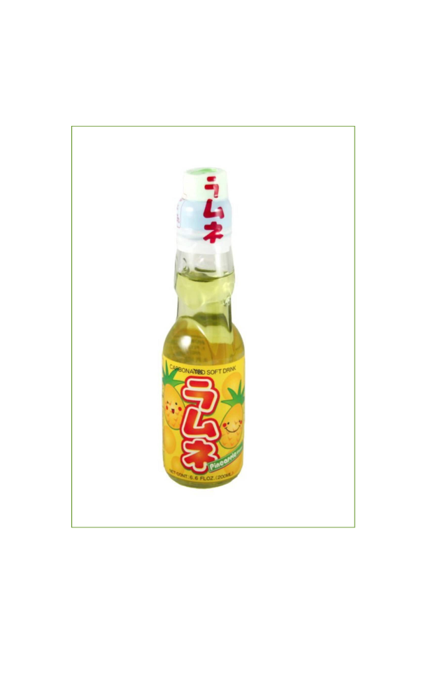 HATA Kosen Ramune Soda Pineapple Flavor Glasflasche (30 x 200ml)