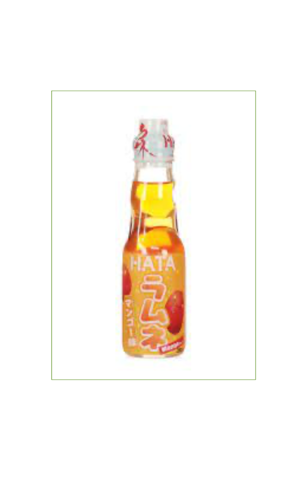 HATA Kosen Ramune Mango Flavor Glasflasche (30 x 200ml)