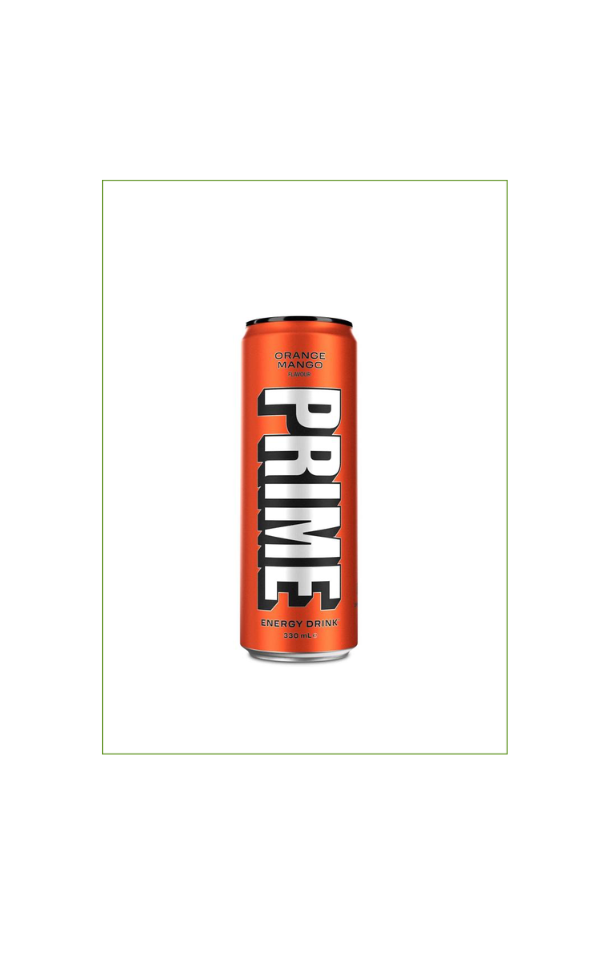 Prime Orange Mango Flavour Energy Drink (24 x 330ml)