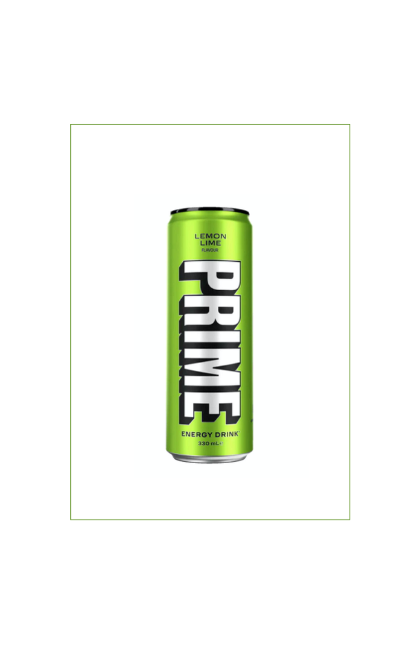 Prime Lemon Lime Flavour Energy Drink (24 x 330ml)
