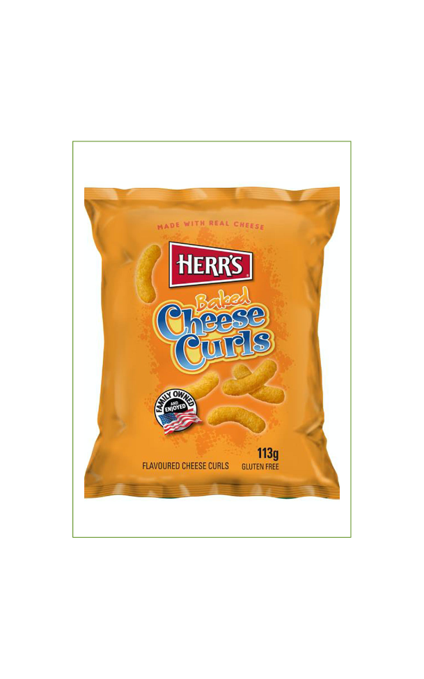Herrs Baked Cheese Curls (12x 113g)