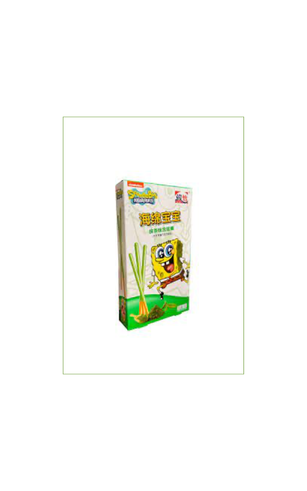 Junyi Spongebob Stick Matcha Asia (36 x 48g)