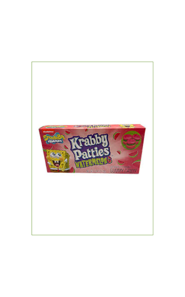 SpongeBob Squarepants Krabby Patties Watermelon Gummy Candy (12 x 72g)