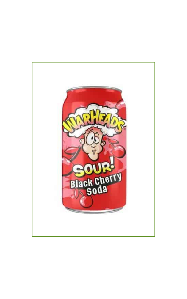 Warheads Sour! Black Cherry Soda (24x 0,355l)