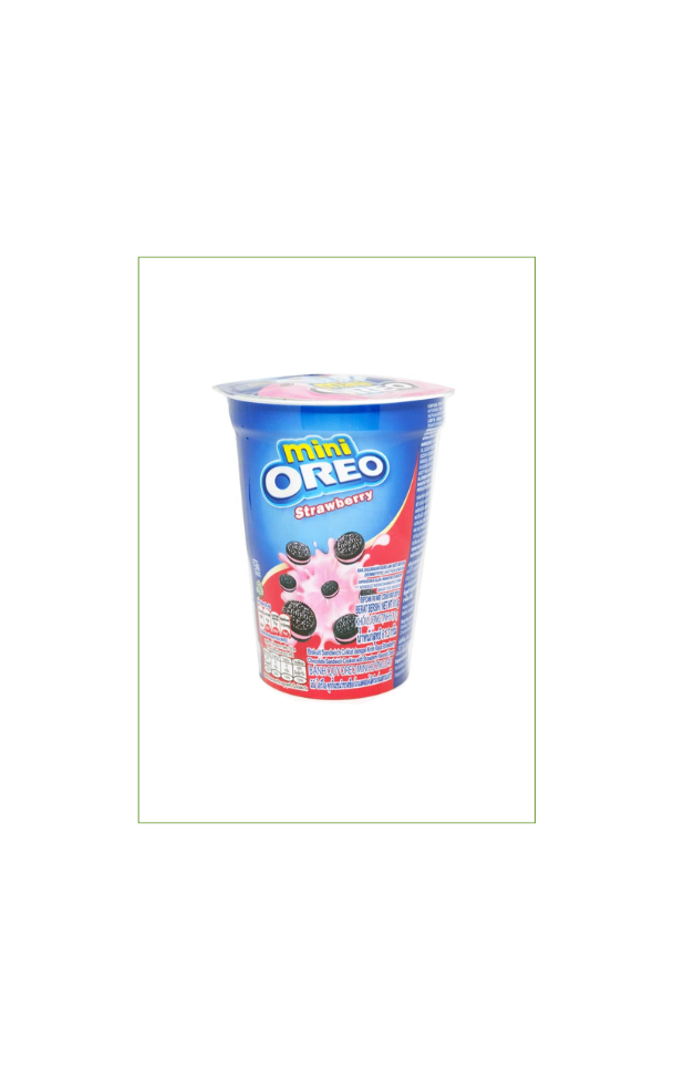 Oreo Sandwich Biscuit Mini Cup Strawberry (24 x 55g)