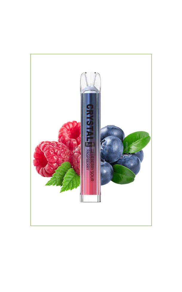Crystal Bar Einweg E-Zigarette Blueberry Sour Raspberry (600 Züge)