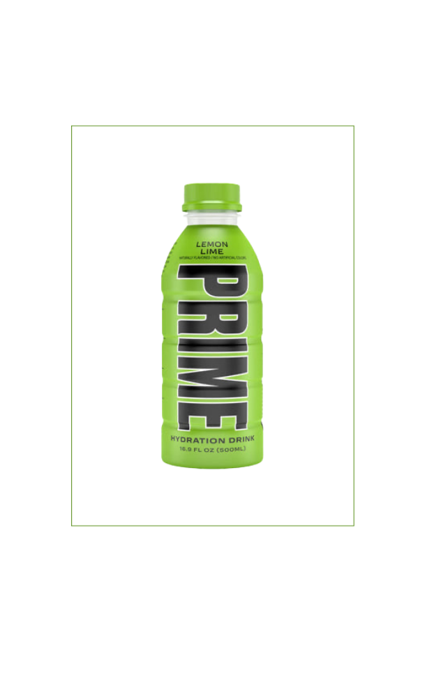 Prime Hydration Energy Drink Lemon Lime (12 x 500ml)