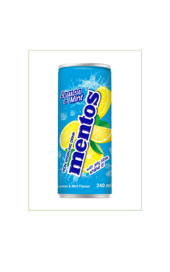 Mentos Drink Lemon & Mint Flavour (24 x 240ml)